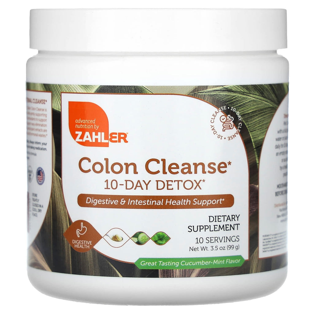 Zahler, Colon Cleanse, 10-Day Detox, Cucumber Mint, 3.5 oz (99 g)