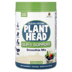 Genceutic Naturals, Clean Vegan Plant Head®, GLP-1 Support, Smoothie Mix, Unflavored, 12.5 oz (354.5 g)