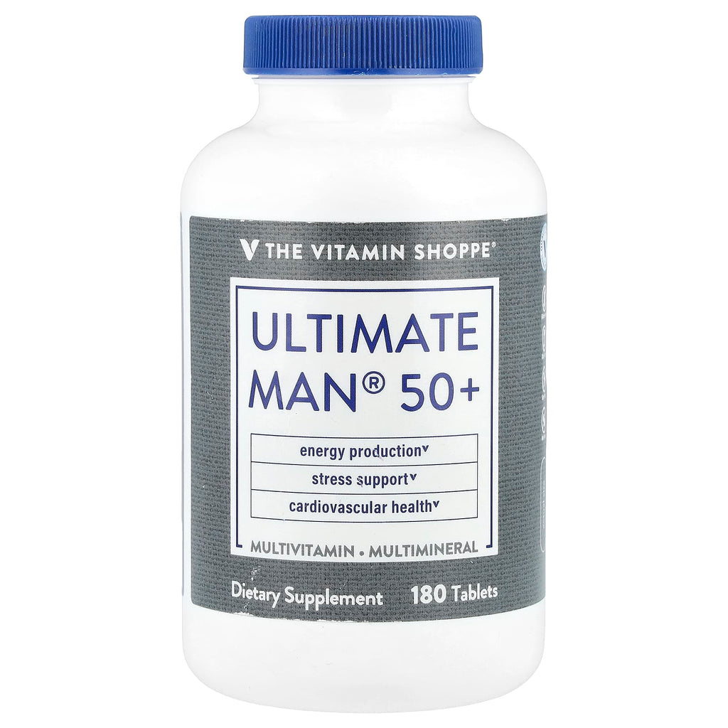 The Vitamin Shoppe, Ultimate Man® 50+, Multivitamin & Multimineral, 180 Tablets