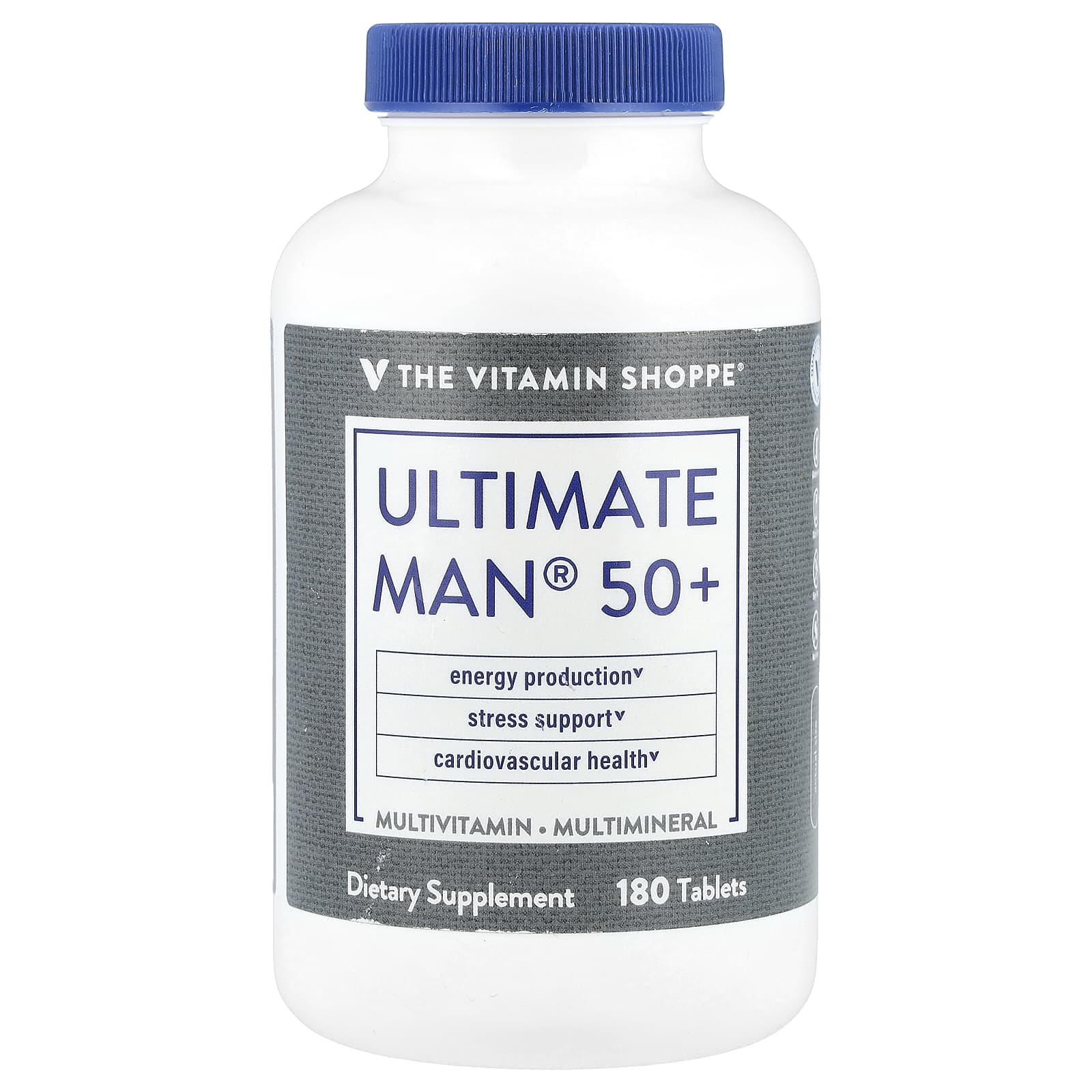 The Vitamin Shoppe, Ultimate Man® 50+, Multivitamin & Multimineral, 180 Tablets