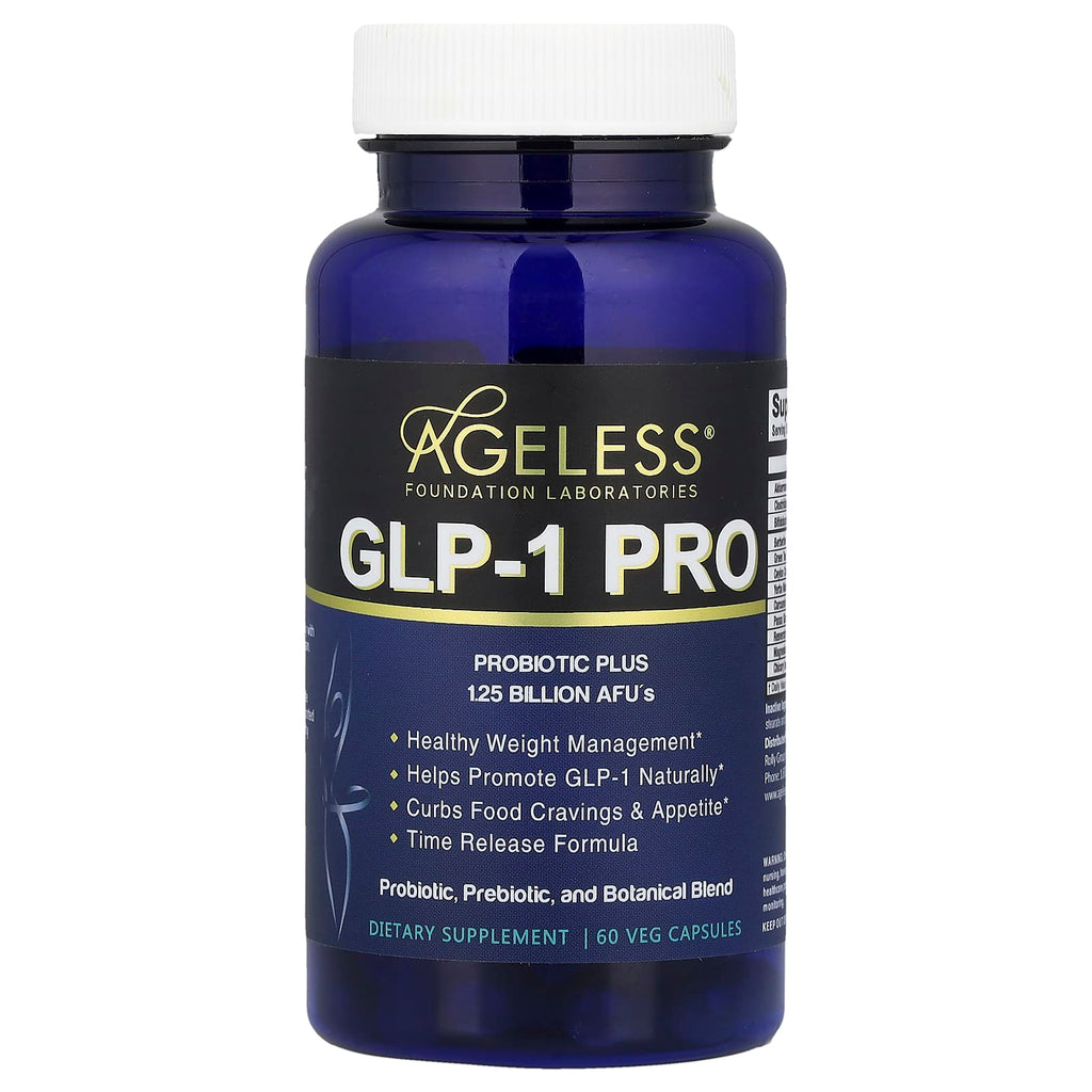 Ageless Foundation Laboratories, GLP-1 PRO, 60 Veg Capsules