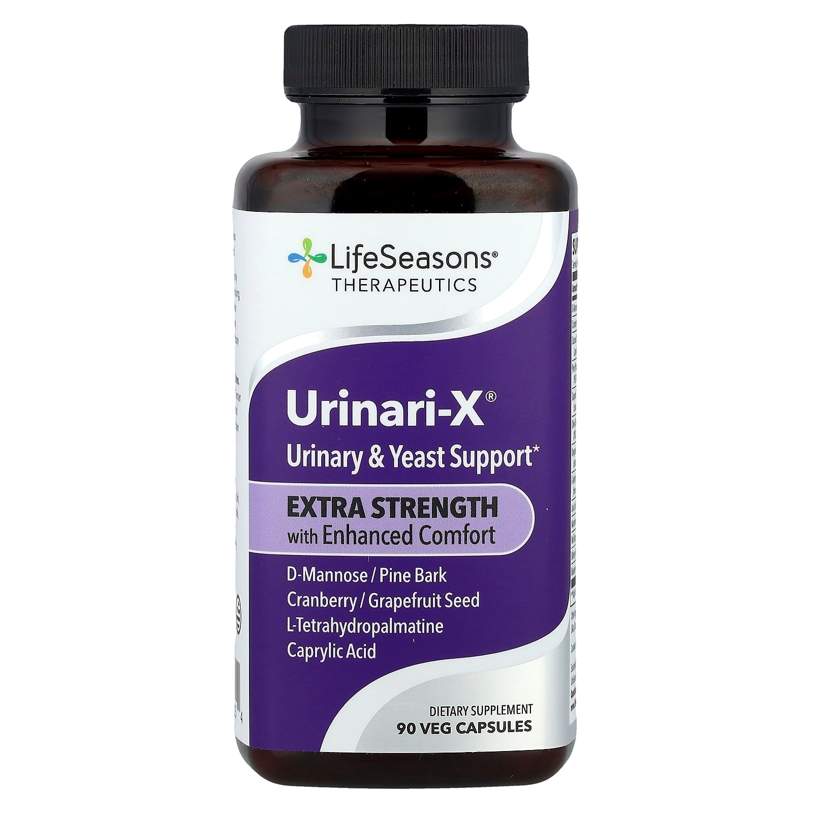LifeSeasons, Therapeutics, Urinari-X® Urinary & Yeast Support, 90 Veg Capsules