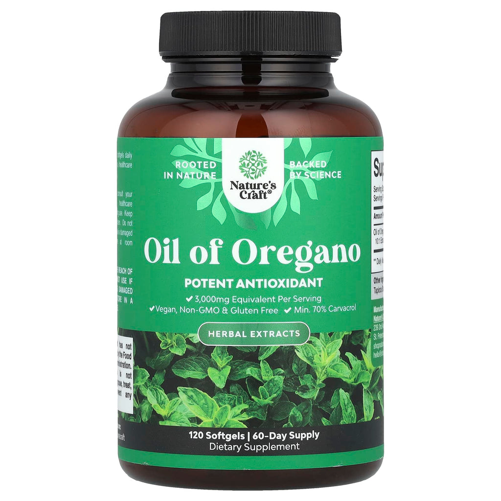 Nature's Craft, Oil of Oregano, 120 Softgels (150 mg per Softgel)