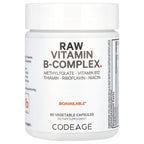 Codeage, Raw Vitamin B-Complex, 60 Vegetable Capsules