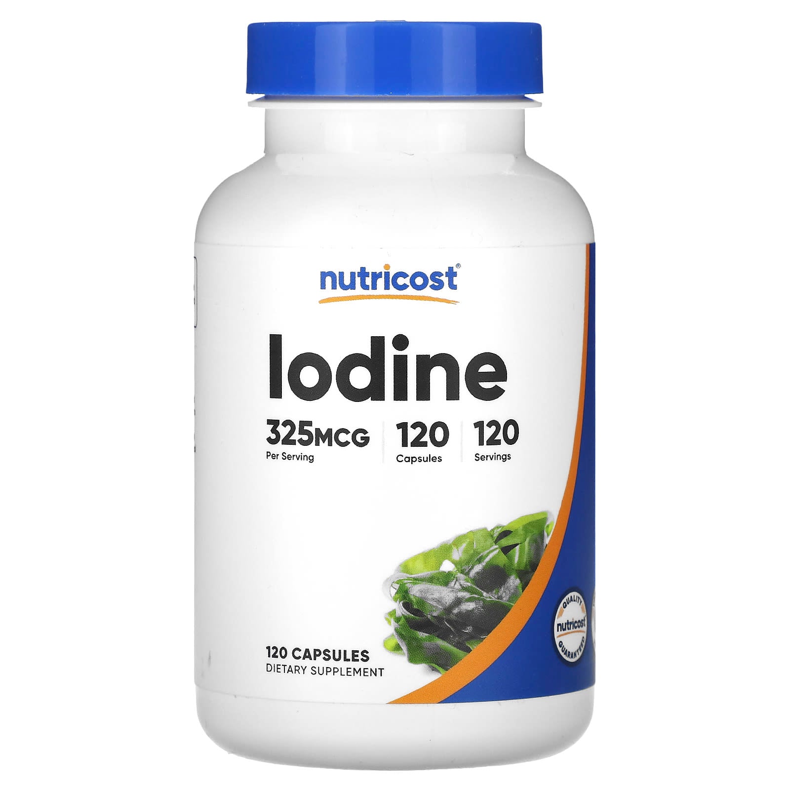 Nutricost, Iodine, 325 mcg, 120 Capsules