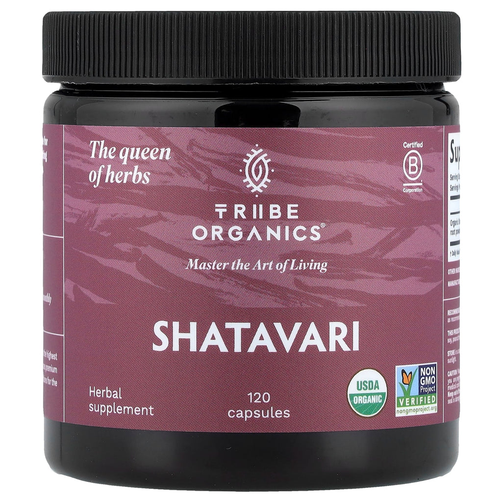 Tribe Organics, Shatavari, 120 Capsules (500 mg per Capsule)