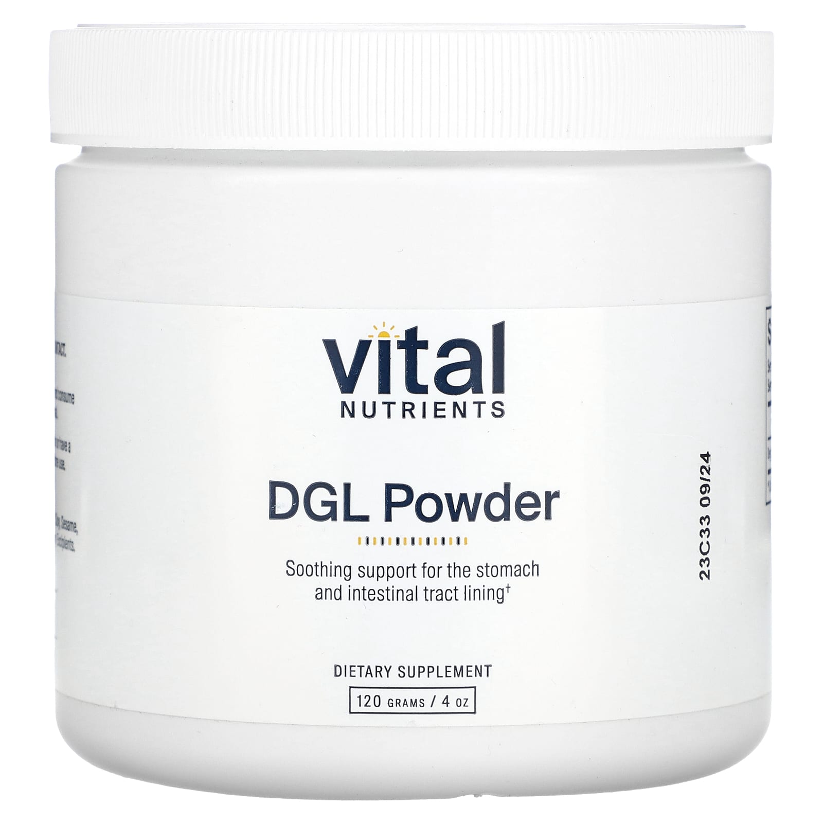 Vital Nutrients, DGL Powder, 4 oz (120 g)