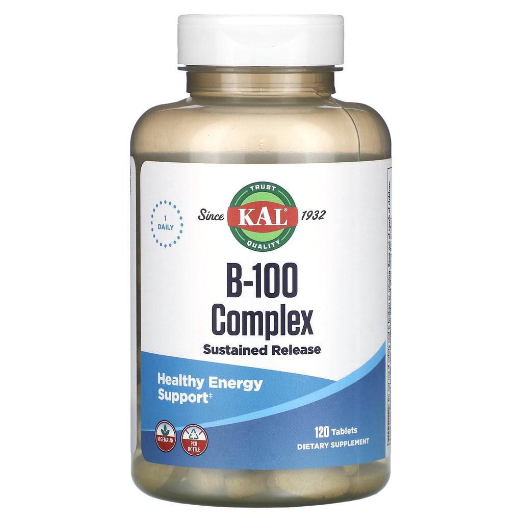 KAL, B-100 Complex, 120 Tablets