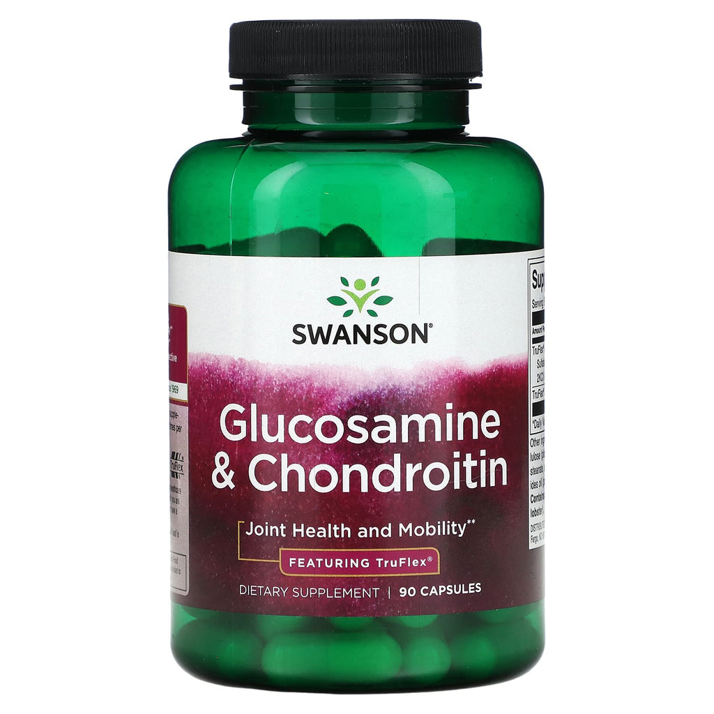 Swanson, Glucosamine & Chondroitin, Featuring TruFlex, 90 Capsules