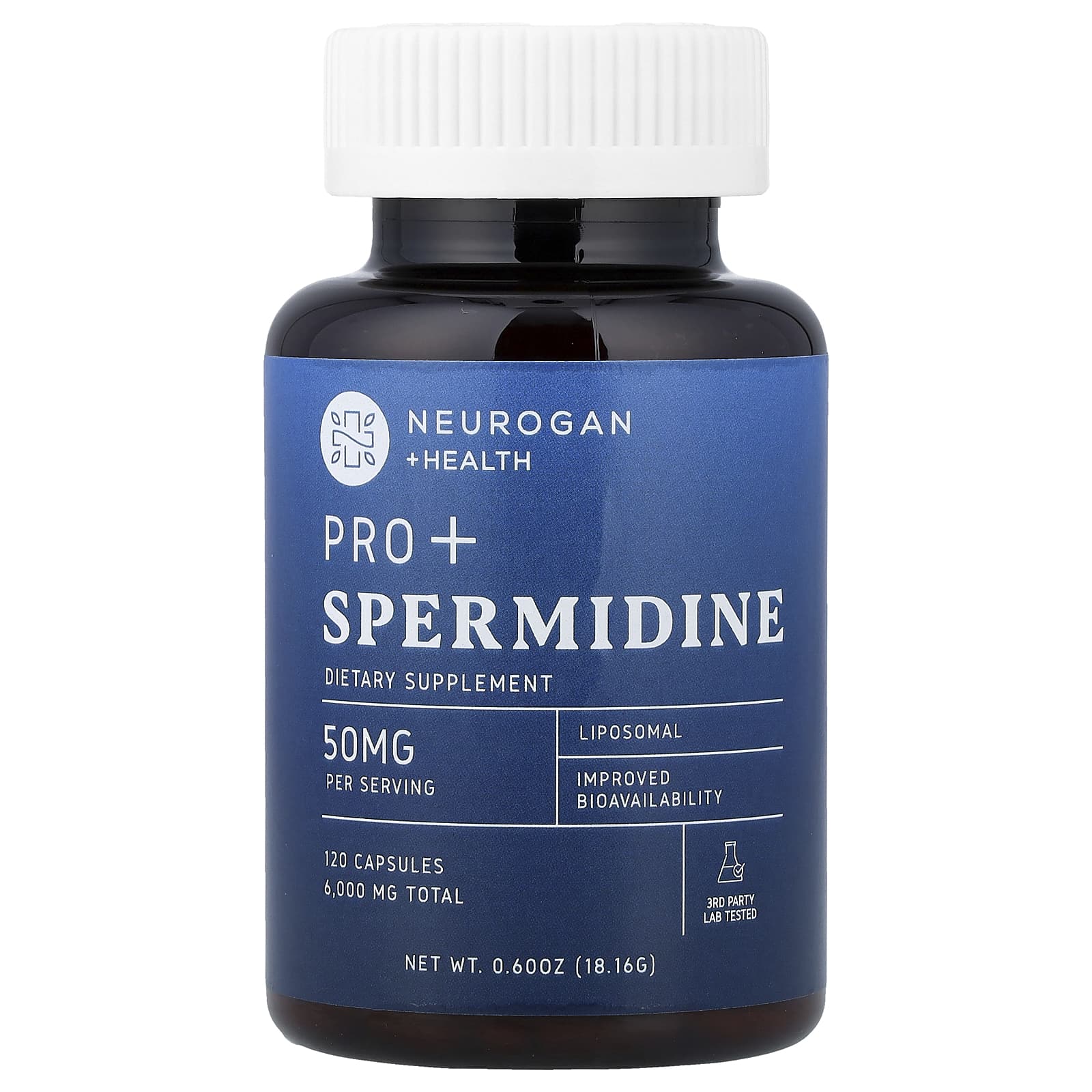 Neurogan Health, Pro+ Spermidine, 120 Capsules, 0.6 oz (18.16 g)