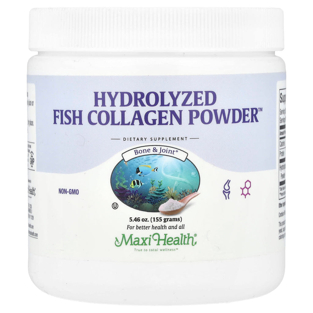 Maxi Health, Hydrolyzed Fish Collagen Powder™, 5.46 oz (155 g)