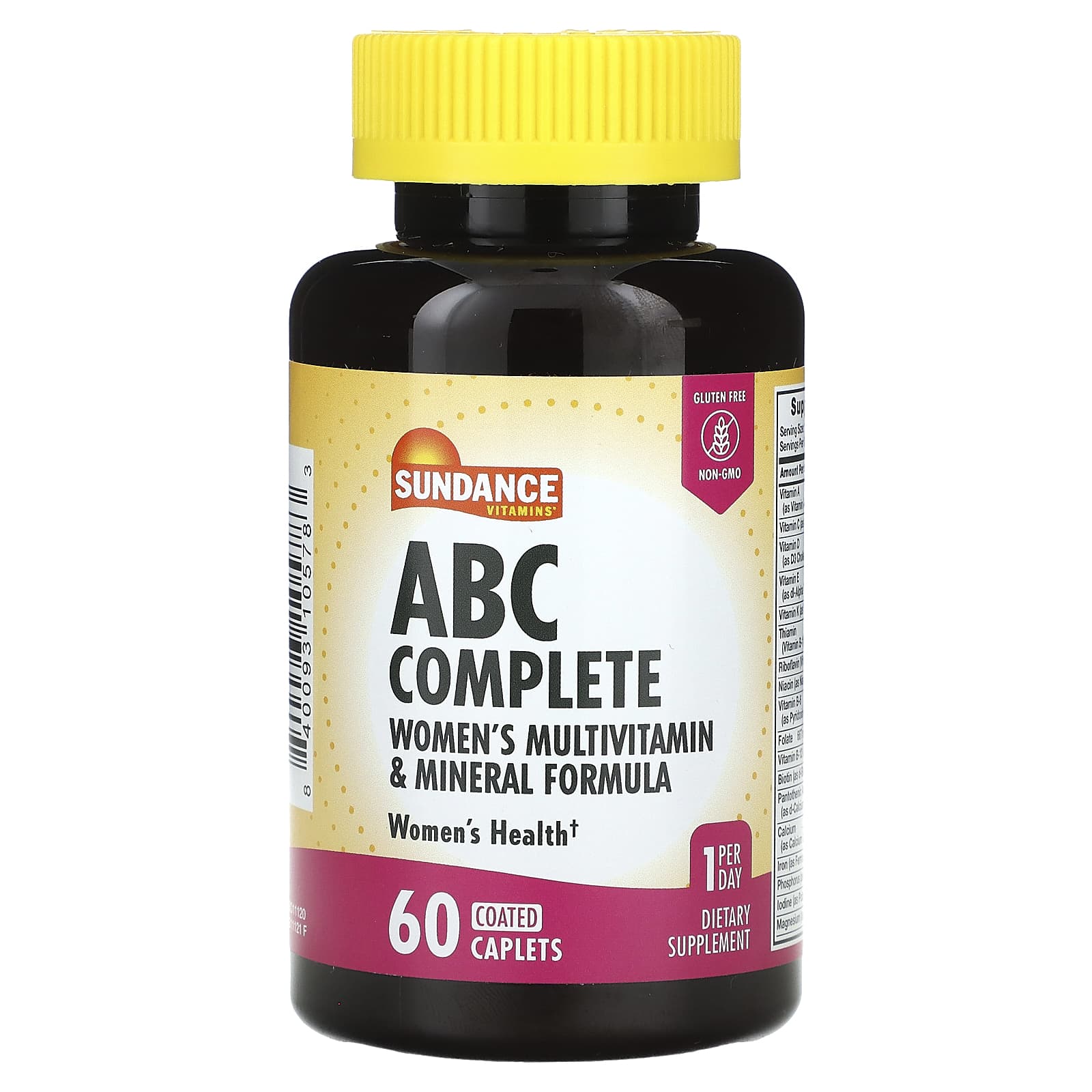 Sundance Vitamins, ABC Complete, Women's Multivitamin & Mineral Formula, 60 Coated Caplets