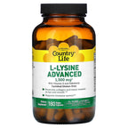 Country Life, L-Lysine, Advanced, 180 Vegan Capsules
