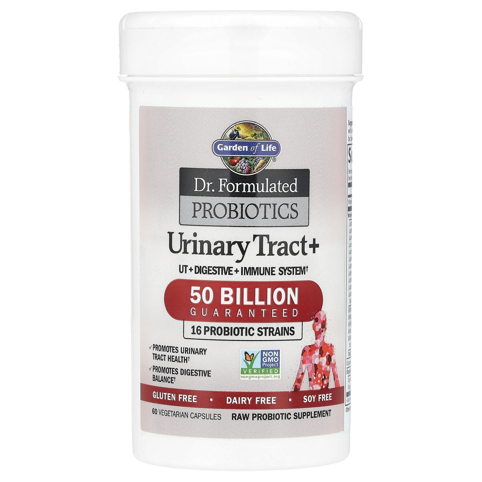 Garden of Life, Dr. Formulated Probiotics, Urinary Tract+, 60 Vegetarian Capsules