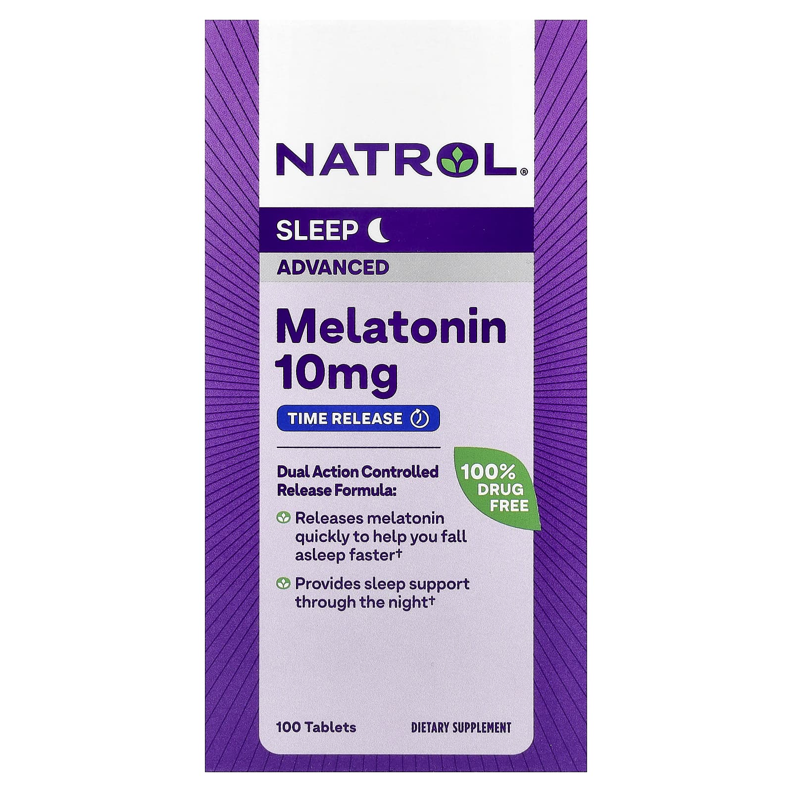 Natrol, Melatonin, Advanced, 100 Tablets