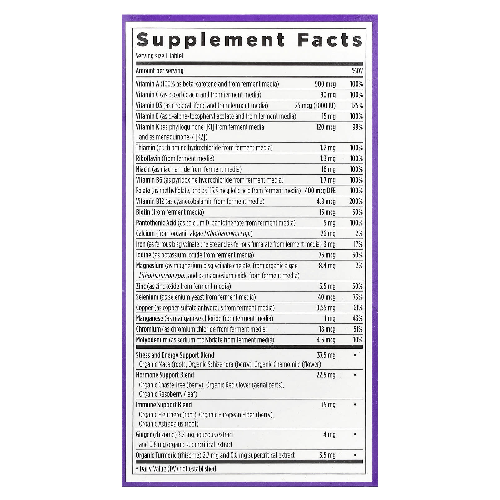 New Chapter, One Daily Every Woman's™ Multivitamin, 48 Vegetarian Tablets