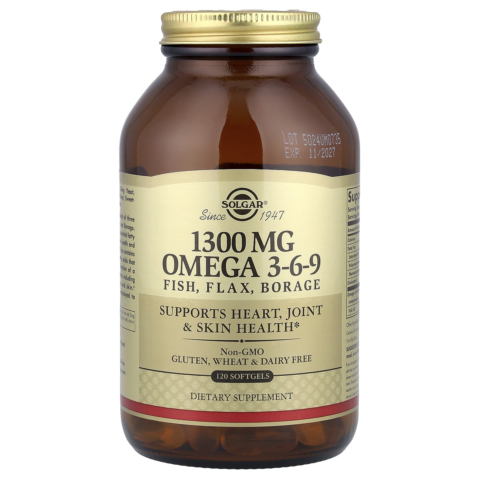 Solgar, Omega 3-6-9, 120 Softgels