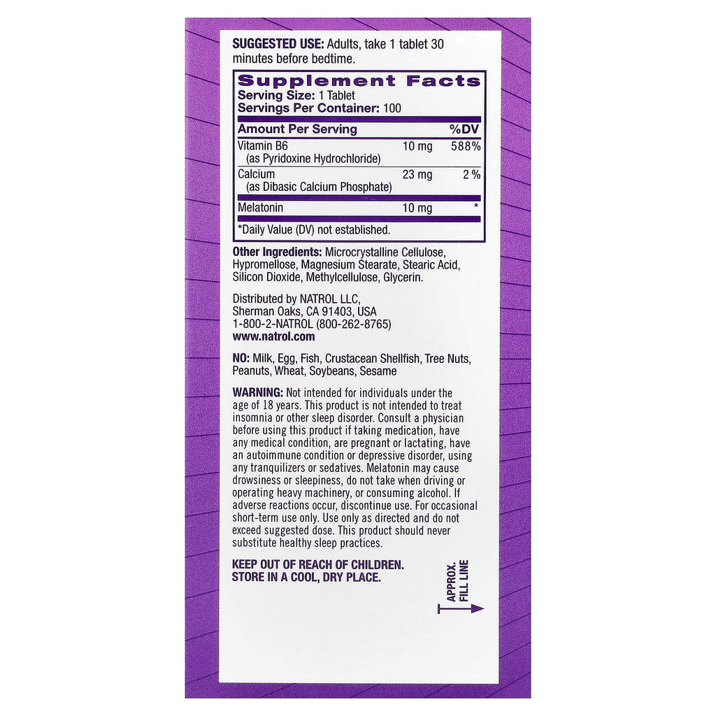 Natrol, Melatonin, Advanced, 100 Tablets