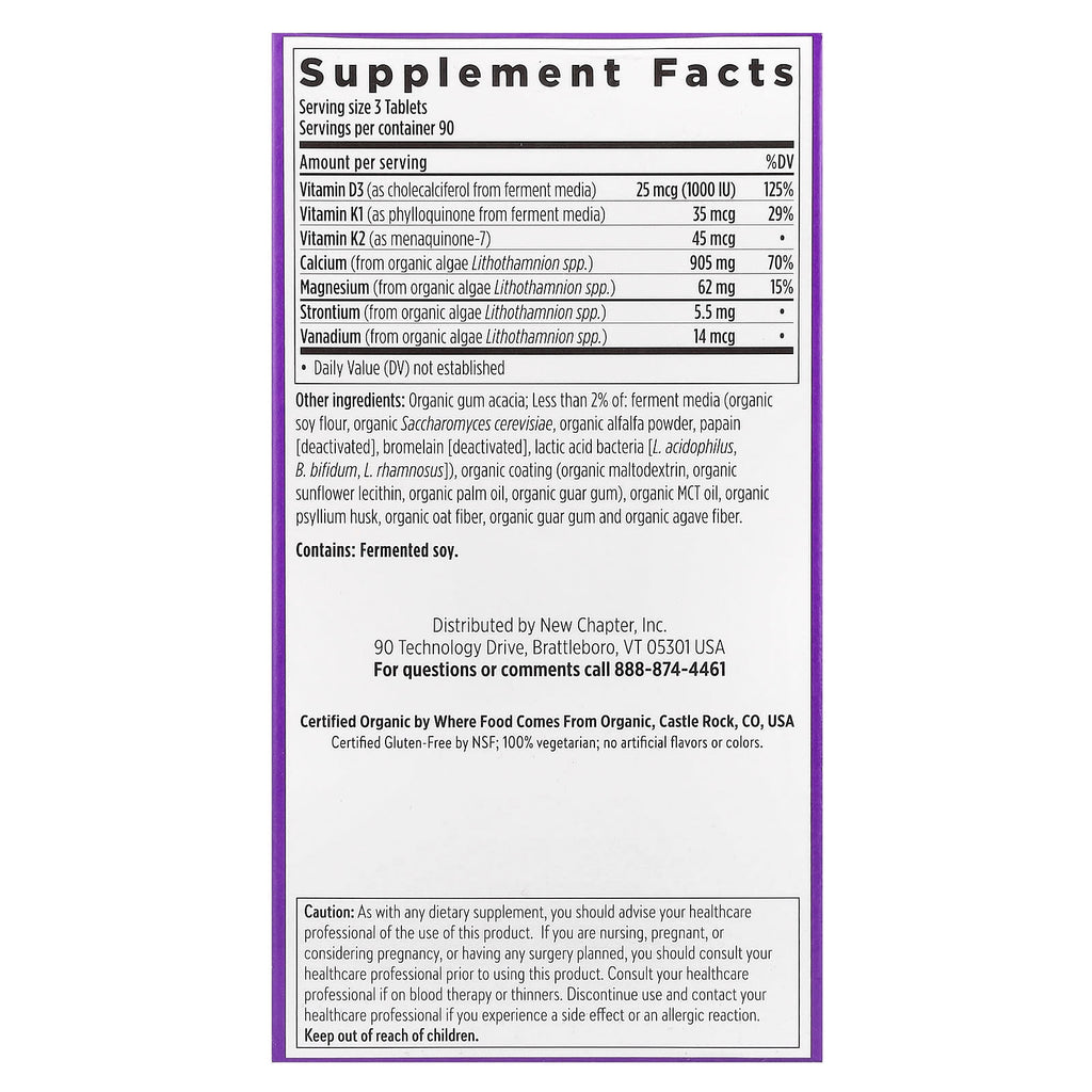 New Chapter, Plant Calcium, Bone Strength Take Care™, 270 Vegetarian Slim Tablets