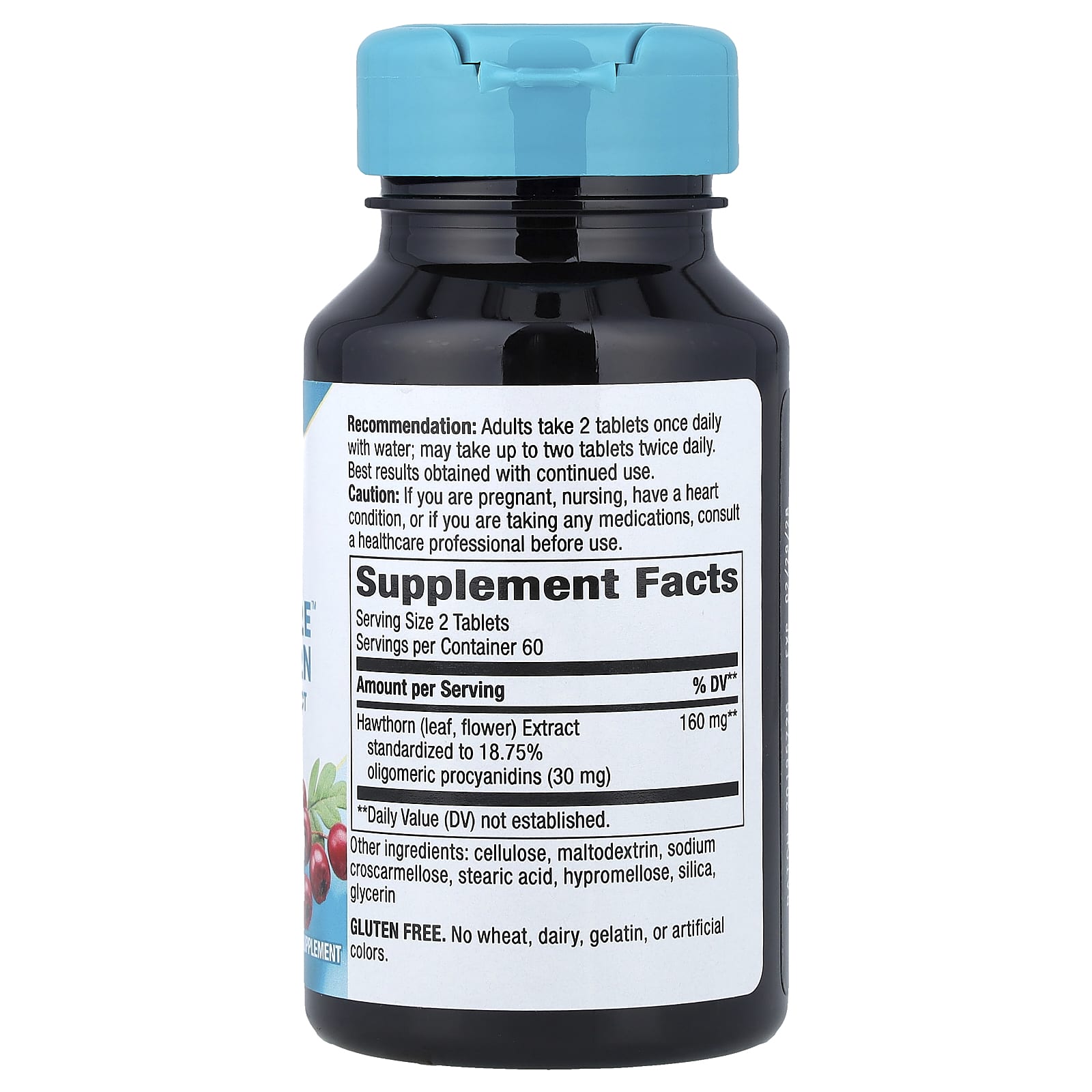 Nature's Way, HeartCare™, Hawthorn, 120 Vegan Tablets (80 mg per Tablet)