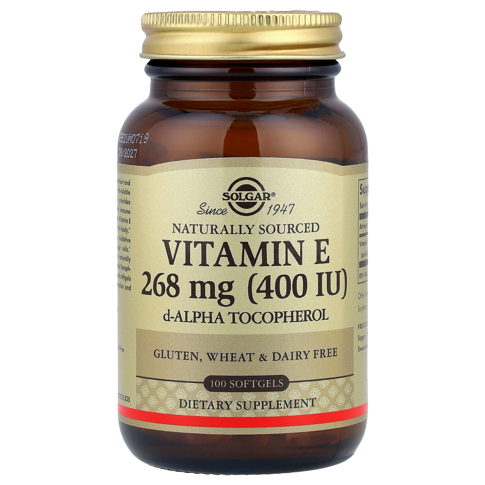 Solgar, Vitamin E, 268 mg (400 IU), 100 Softgels