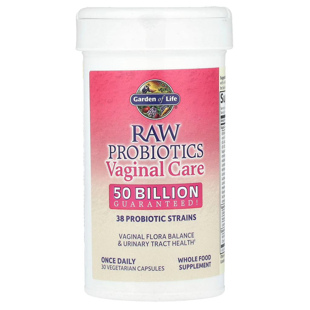 Garden of Life, RAW Probiotics, Vaginal Care, Shelf-Stable, 30 Vegetarian Capsules