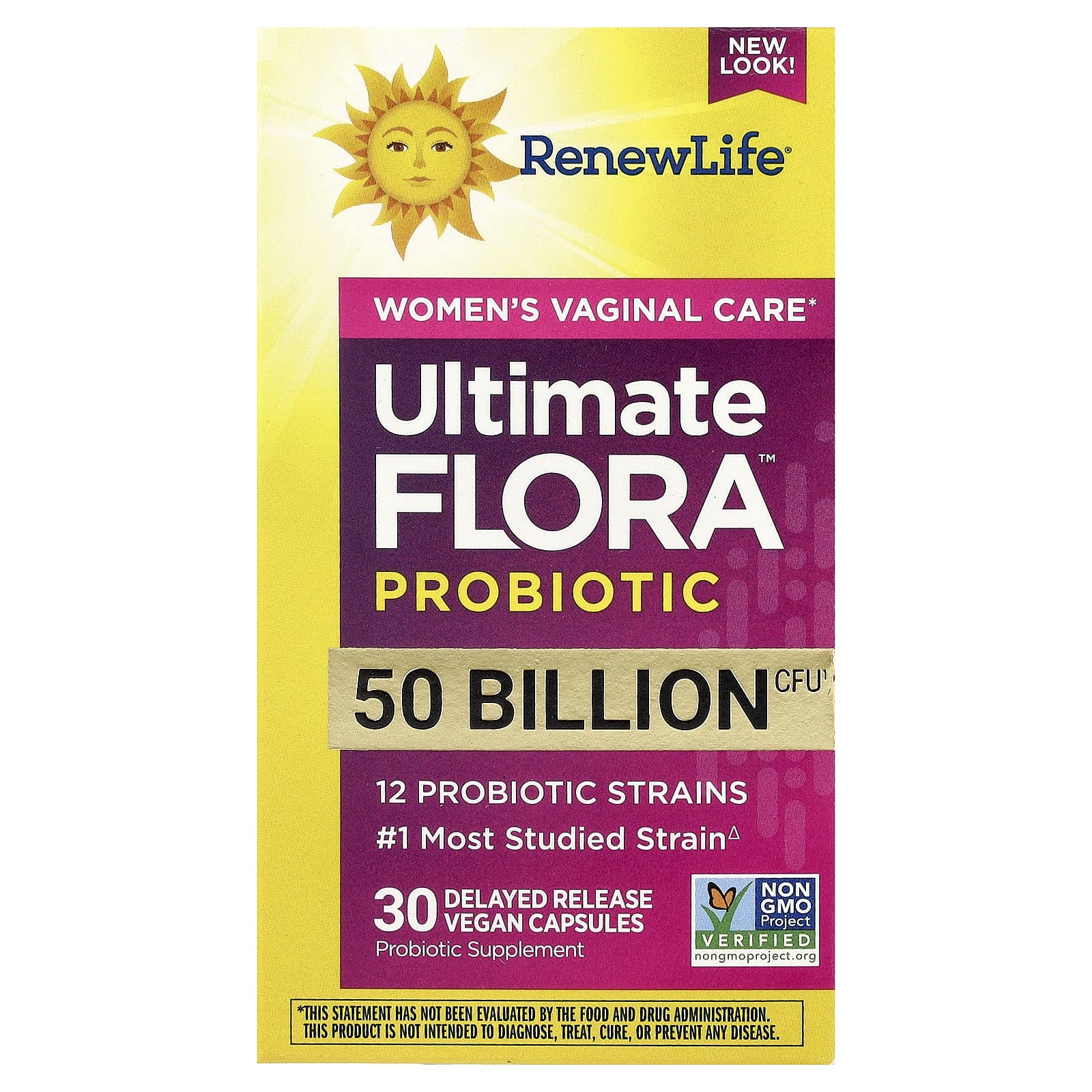 Renew Life, Ultimate Flora™ Probiotic, 30 Delayed Release Vegan Capsules