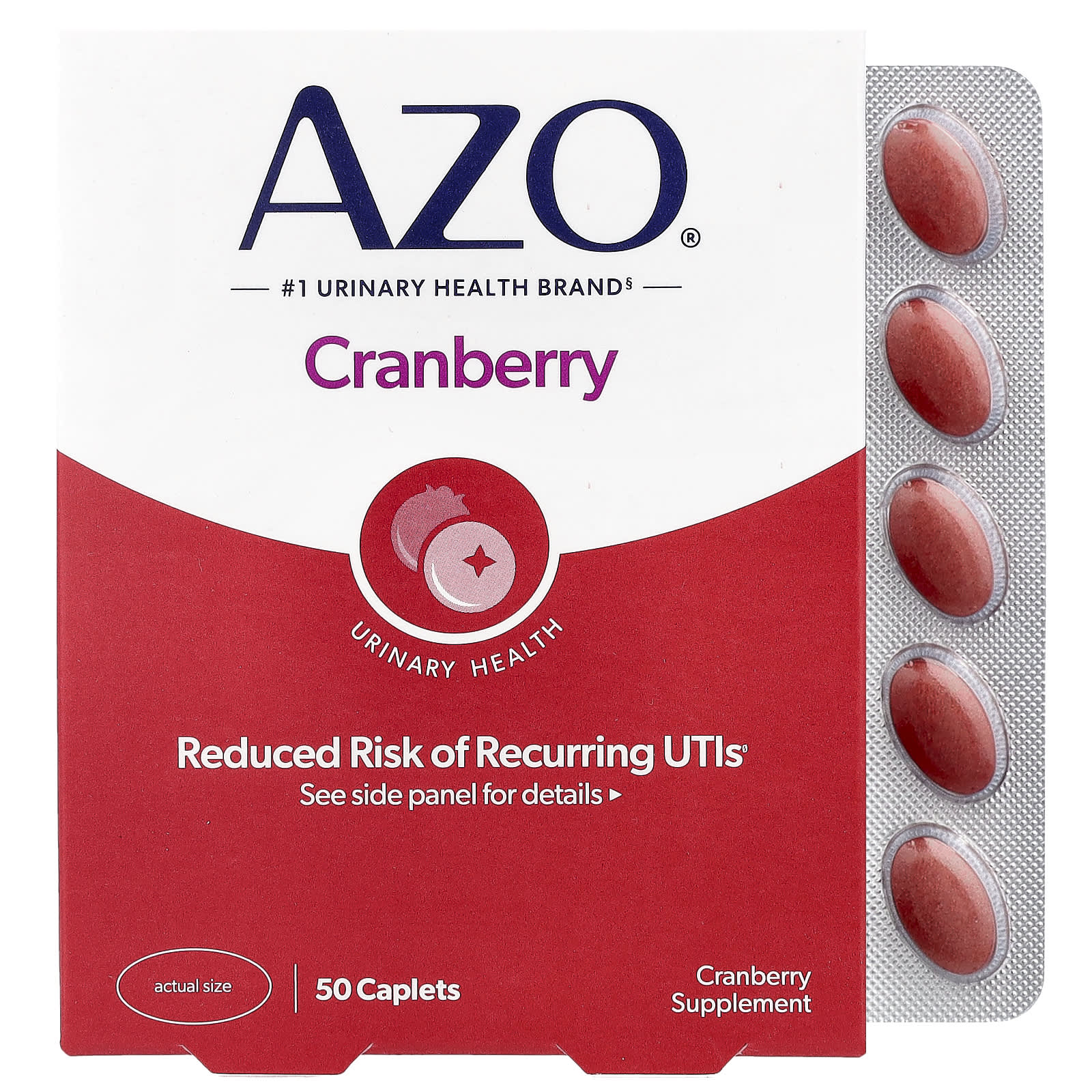 AZO, Cranberry Urinary Health, 50 Caplets