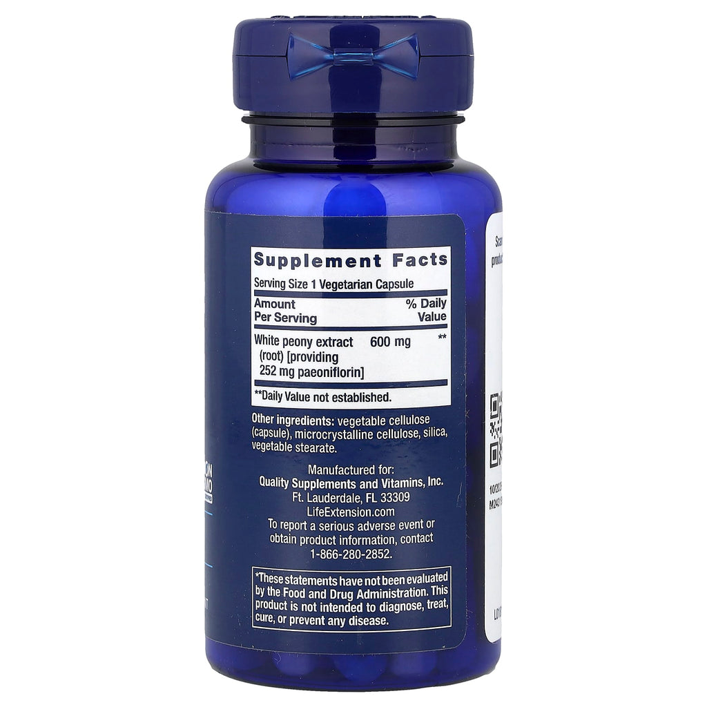 Life Extension, Peony Immune, 60 Vegetarian Capsules (600 mg per Capsule)