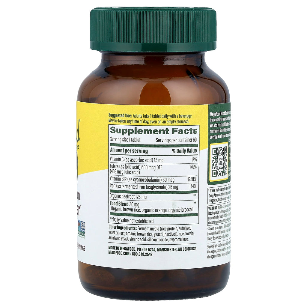 MegaFood, Blood Builder™, Iron, 60 Tablets