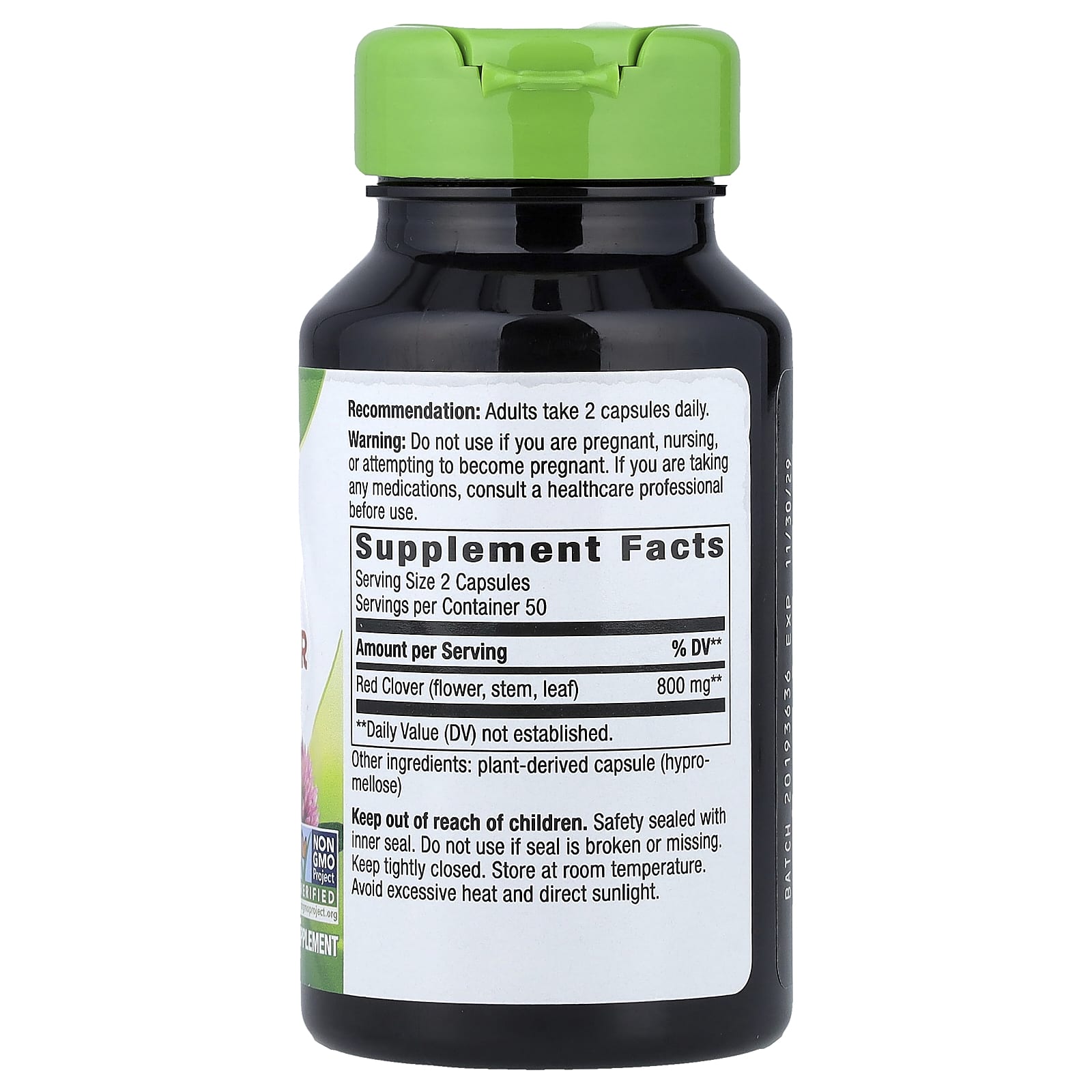 Nature's Way, Red Clover Blossom/Herb, 100 Vegan Capsules (400 mg per Capsule)