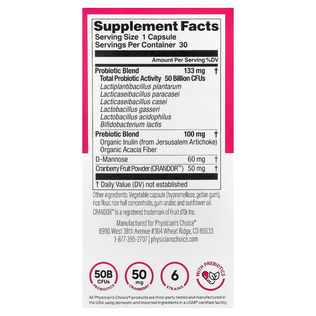 Physician's Choice, Women's Probiotic, 30 Capsules
