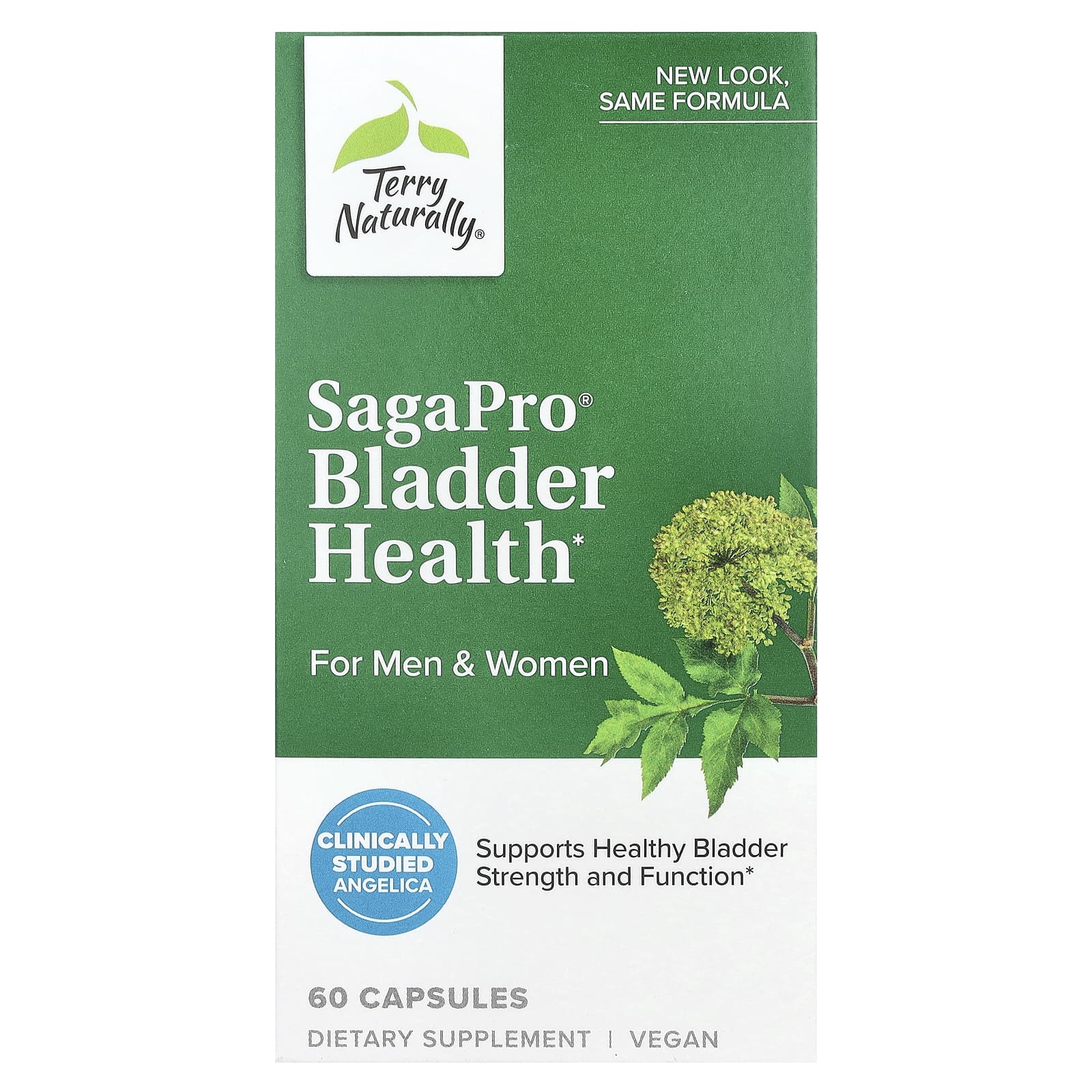 Terry Naturally, SagaPro®, Bladder Health, For Men & Women, 60 Capsules (100 mg per Capsule)