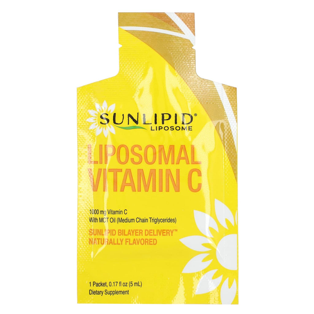 Sunlipid, Liposomal Vitamin C with MCT Oil, 30 Packets, 0.17 fl oz (5 ml) Each