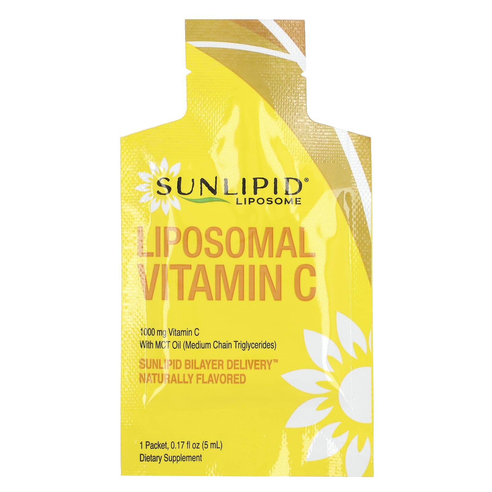 Sunlipid, Liposomal Vitamin C with MCT Oil, 30 Packets, 0.17 fl oz (5 ml) Each