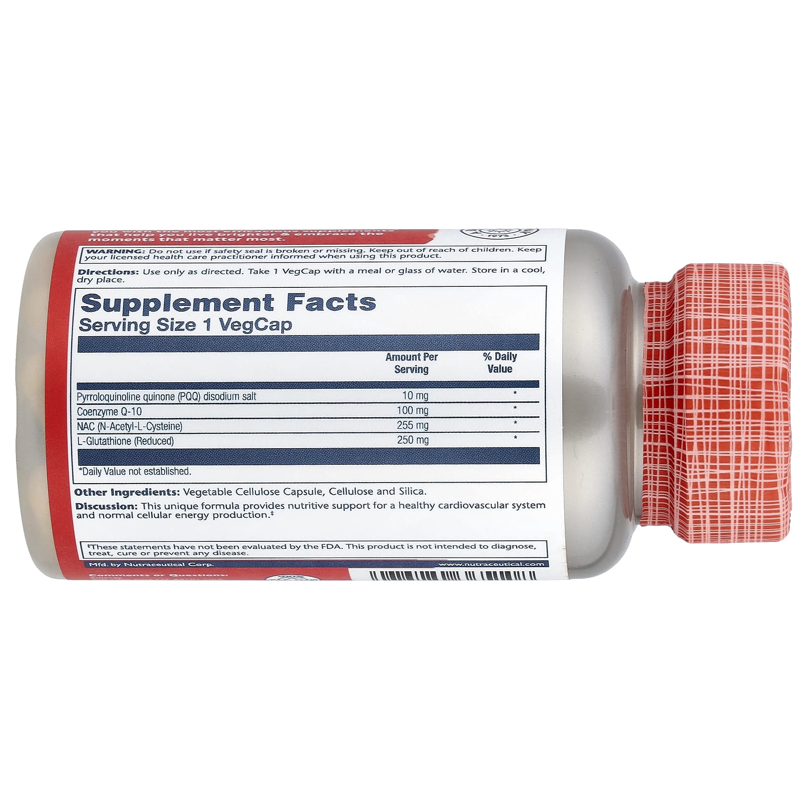 Solaray, PQQ CoQ-10 with NAC & Glutathione, 30 VegCaps