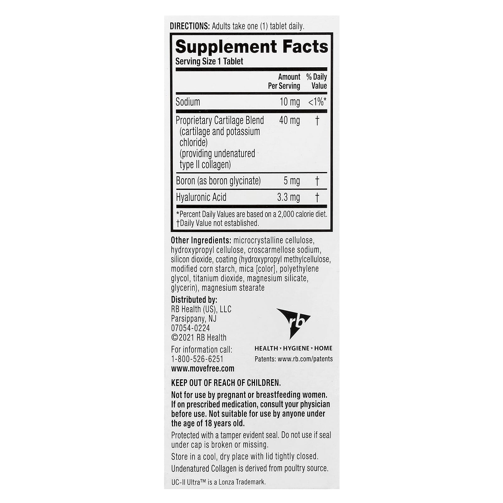 Schiff, Move Free® Joint Health, Ultra, Triple Action, 30 Coated Tablets