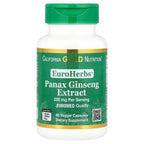 California Gold Nutrition, EuroHerbs™, Panax Ginseng Extract, Euromed Quality, 250 mg, 60 Veggie Capsules