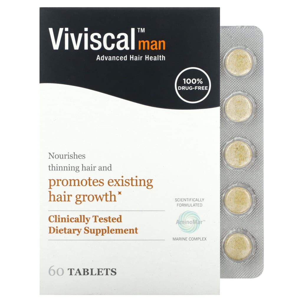 Viviscal, Man, Advanced Hair Health, 60 Tablets