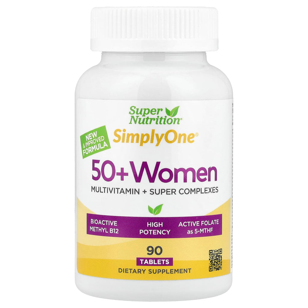 Super Nutrition, Simply One®, 50+ Women Multivitamin with Super Complexes, 90 Tablets