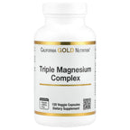 California Gold Nutrition, Triple Magnesium Complex, Malate, Citrate & Bisglycinate Chelate, 120 Veggie Capsules (105 mg per Capsule)