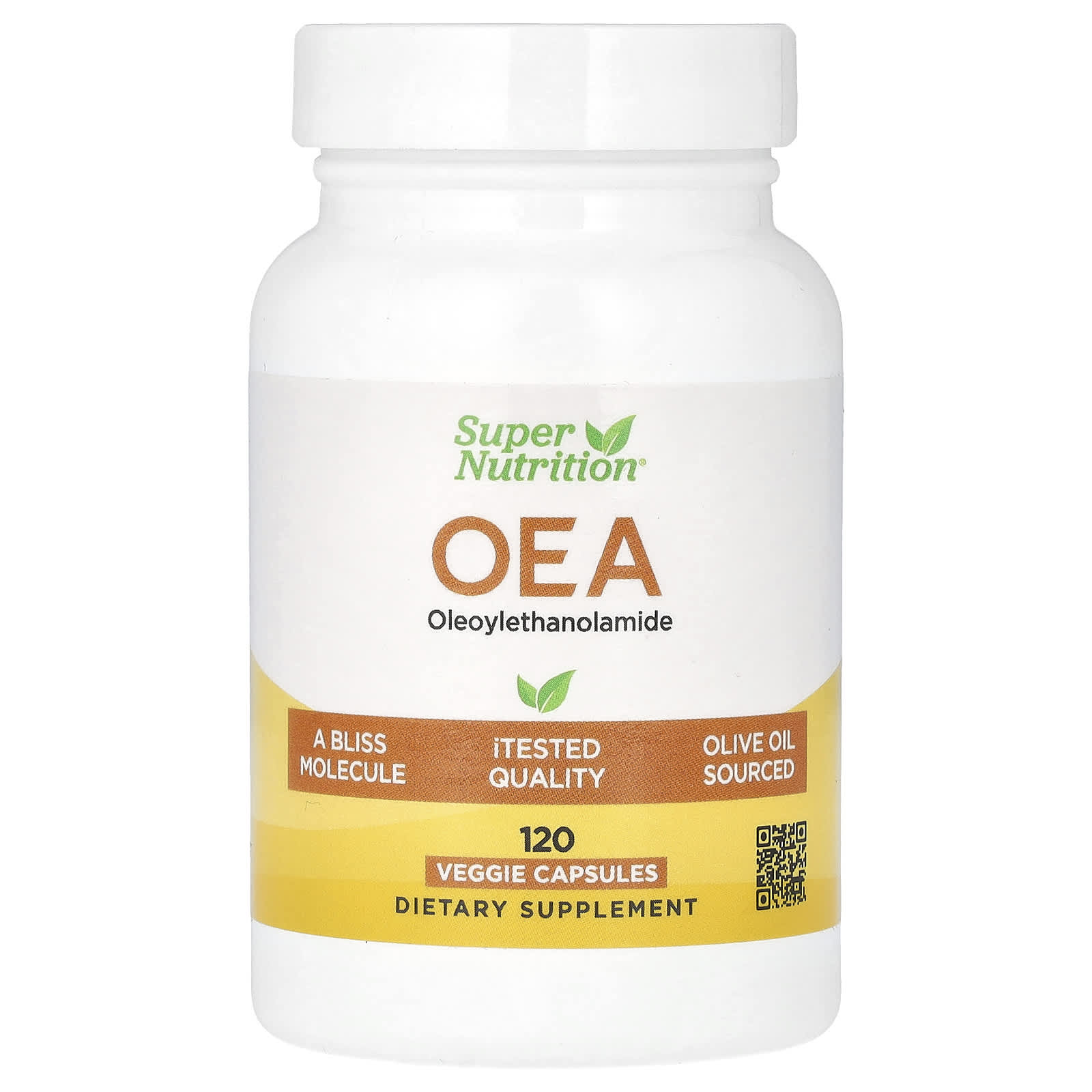 Super Nutrition, OEA Oleoylethanolamide, 125 mg, 120 Veggie Capsules
