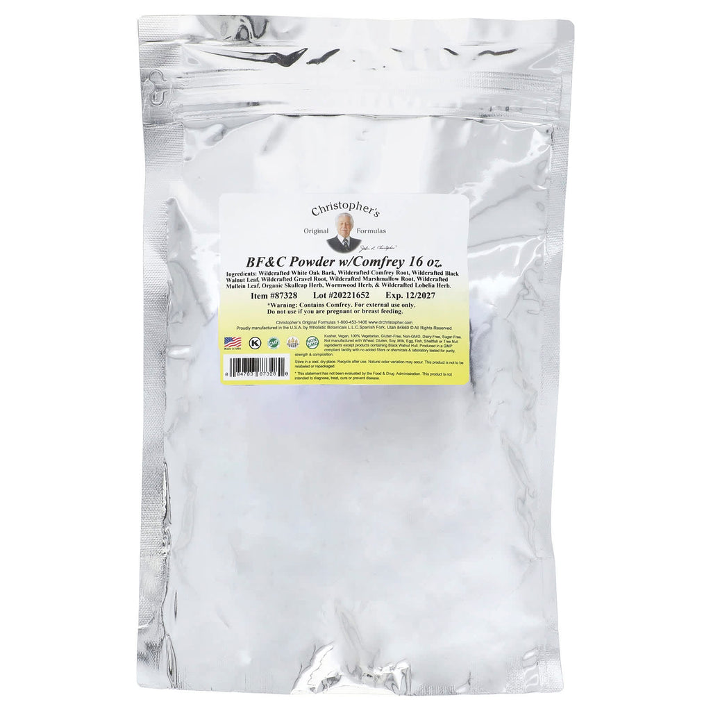 Christopher's Original Formulas, BF & C Powder w/Comfrey, 16 oz