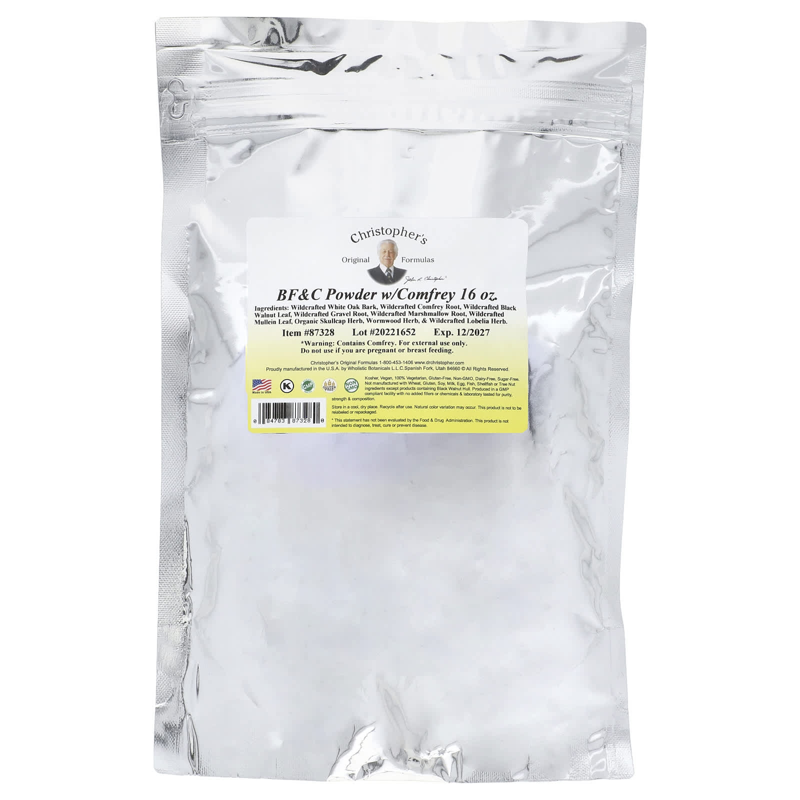 Christopher's Original Formulas, BF & C Powder w/Comfrey, 16 oz