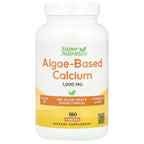 Super Nutrition, Algae-Based Calcium with Calcium,Vitamin D3, and Magnesium, Organic Strawberry, Raspberry, and Blueberry, 180 Tablets