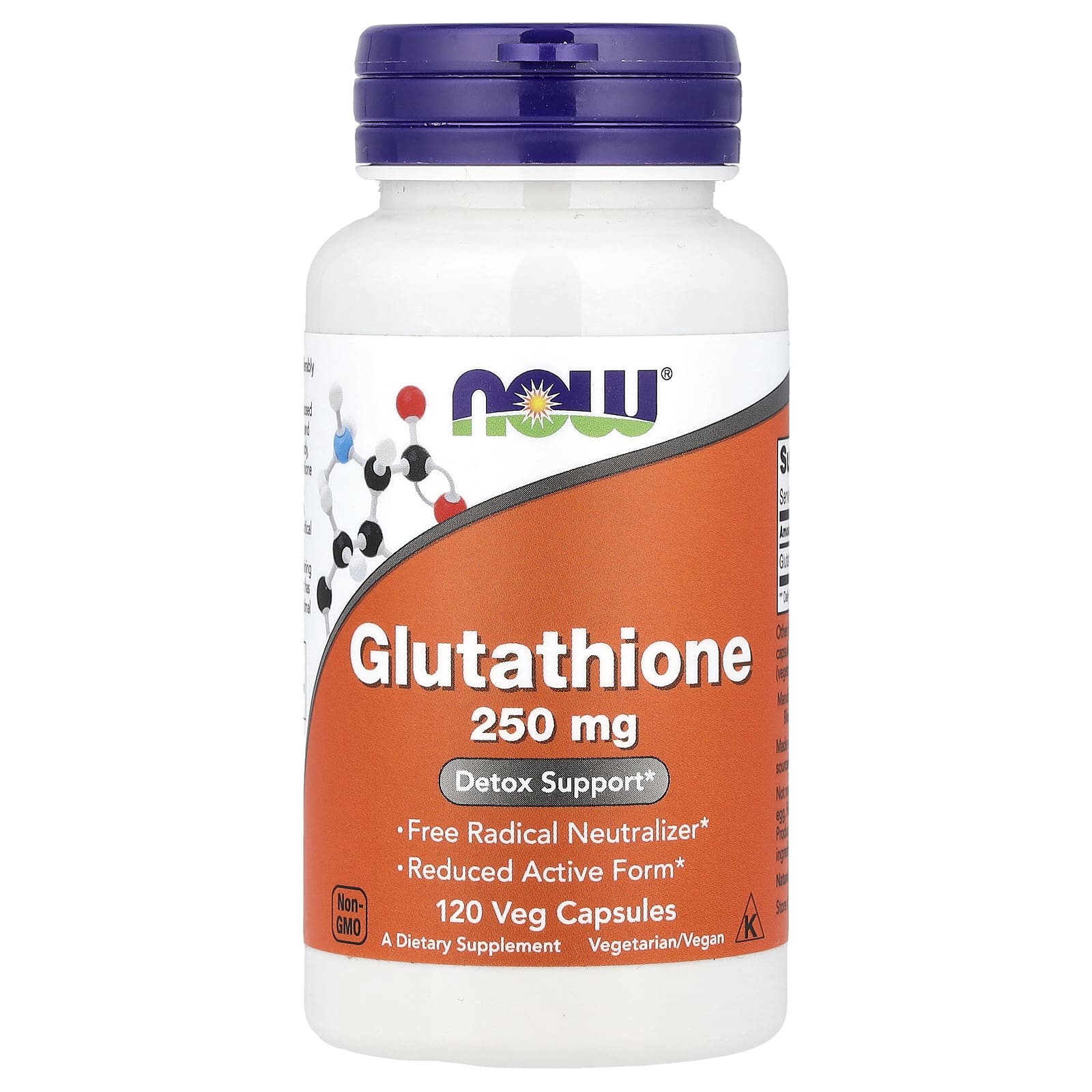 NOW Foods, Glutathione, 250 mg, 120 Veg Capsules