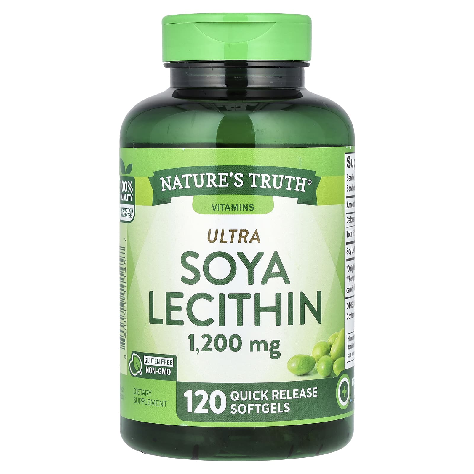 Nature's Truth, Ultra Soya Lecithin, 1,200 mg, 120 Quick Release Softgels