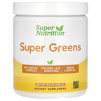 Super Nutrition, Super Greens with Spirulina, Chlorella, Kelp, and Apple Pectin, 8.8 oz (250 g)