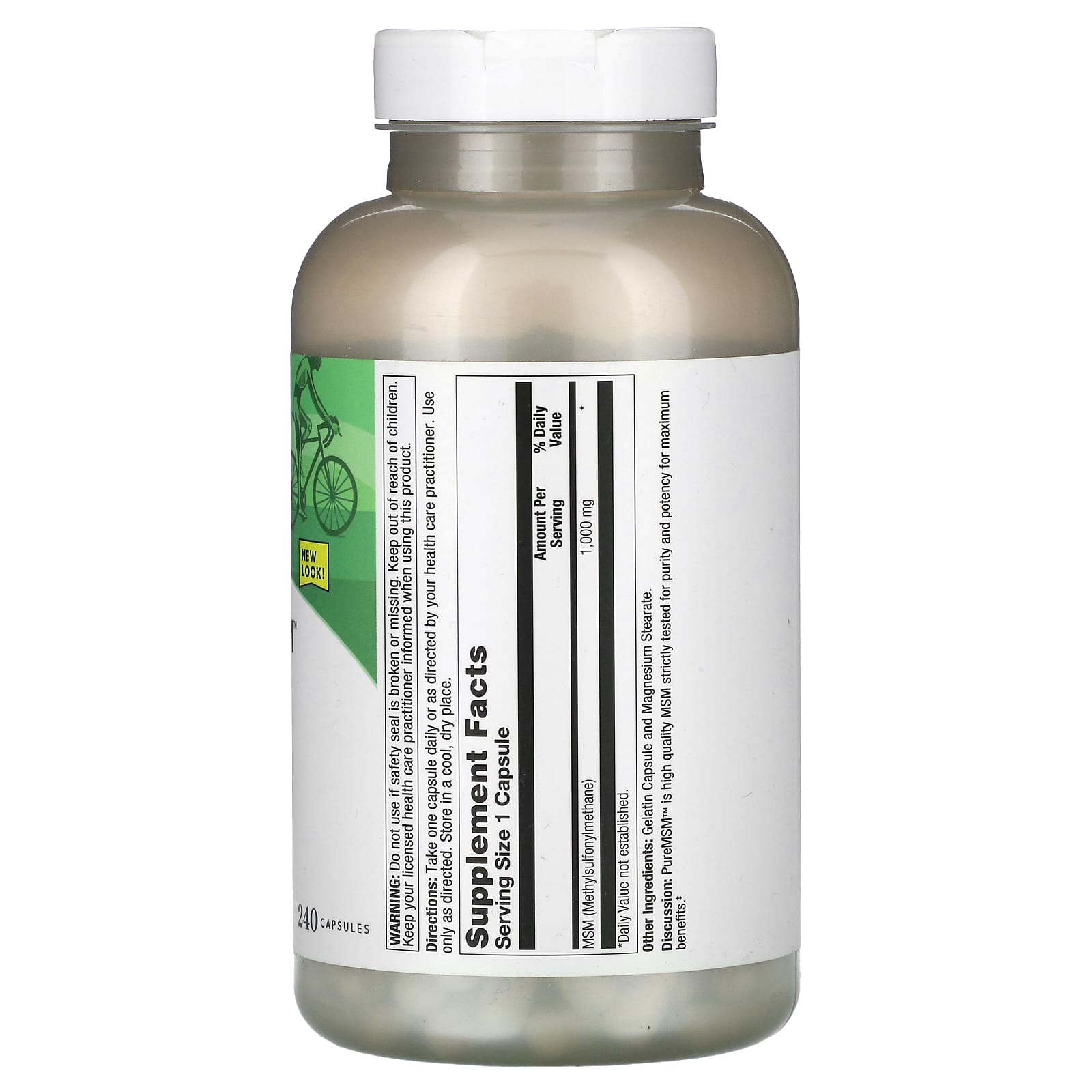 Natural Balance, Pure MSM, 240 Capsules (1,000 mg per Capsule)