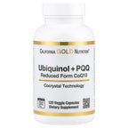 California Gold Nutrition, Ubiquinol Reduced Form CoQ10 + PQQ, 120 Veggie Capsules